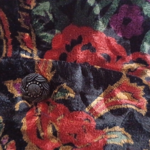 Retro/ vintage style Floral bolo velour look  Size 8 Blazer.Great used condition - Picture 2 of 12